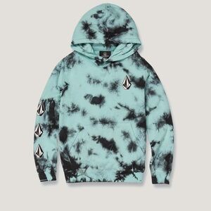 Volcom Big Boys, Size Large Long-Sleeve Iconic Stone Plus Tie-Dyed Hoodie. 12